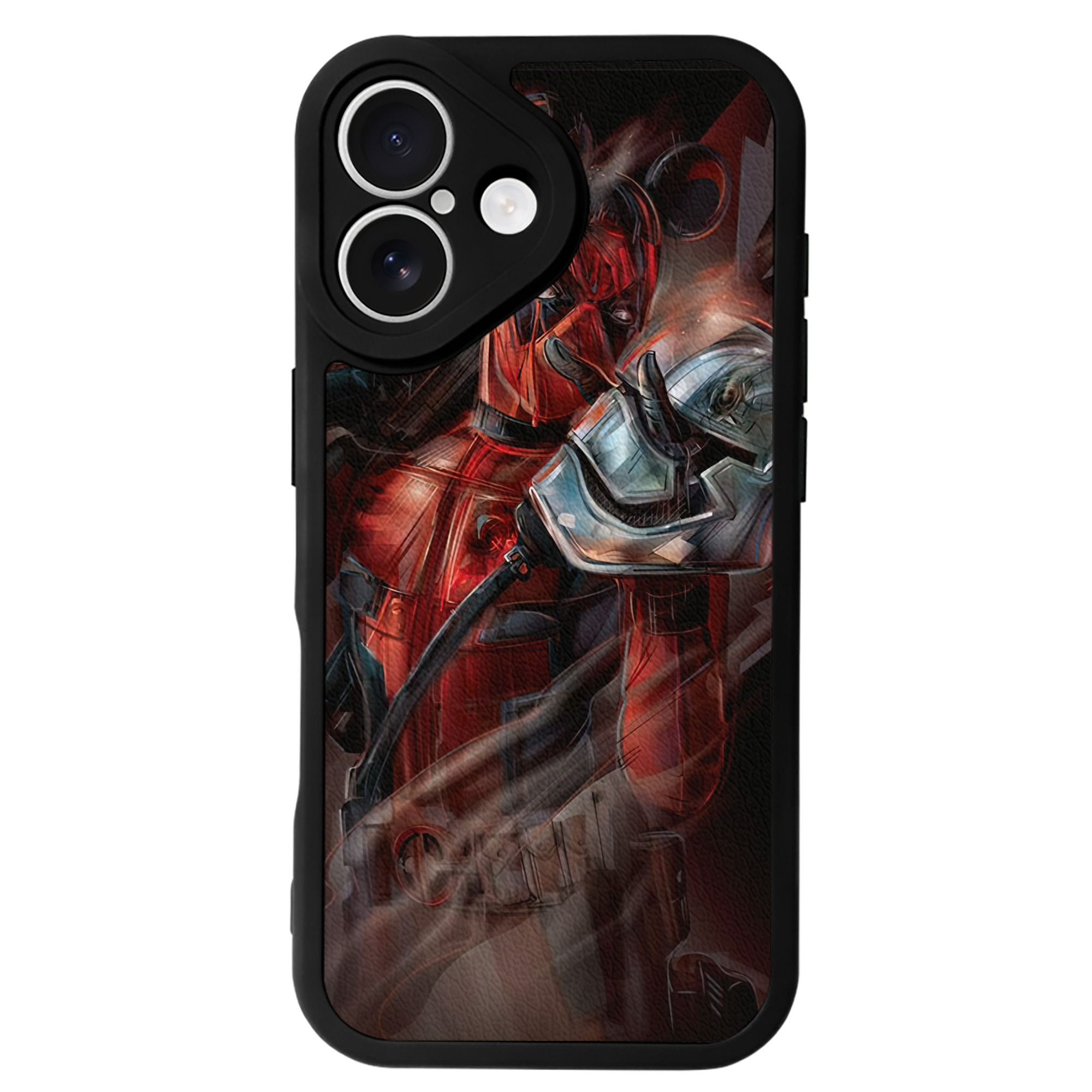（画像用） Deadpool デッドプール 【iPhone 16シリーズ対応】シリコンスマホケース（レザー調） 材質：シリコン